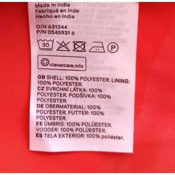 H&M ORANGE DRESS SZ.2 EUC. - Picture 6 of 6